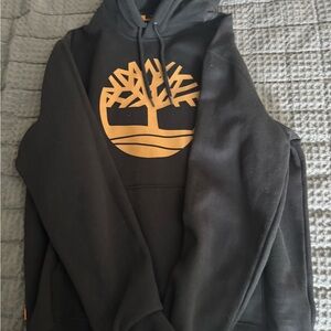 Timberland Black Hoodie with Gold Logo